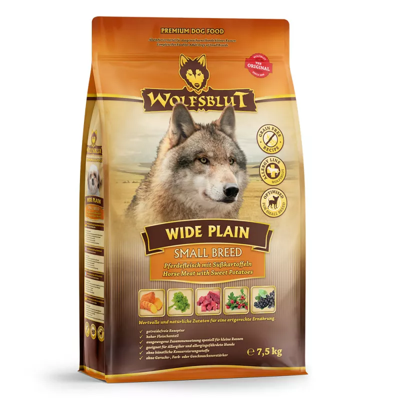 Wide Plain Small Breed - Pferd mit Süßkartoffel 7,5 kg